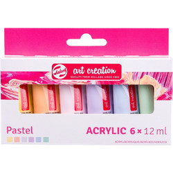 Royal Talens Art Creation Pastel Σετ Ακρυλικά Χρώματα Ζωγραφικής 12ml 6τμχ