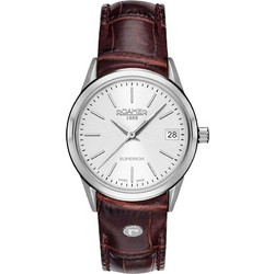 Roamer Γυναικείο Ρολόι με Μπορντό Δερμάτινο Λουράκι R508856411505