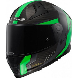 LS2 FF811 Vector II Carbon Grid Matt Fluo Green Black Κράνος Μηχανής Full Face 1300gr