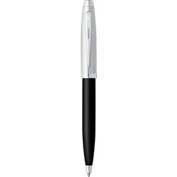 Sheaffer 100 Series Glossy Black Barrel With Brushed Chrome Cap With Nickel Plate Στυλό Υγρής Μελάνης 1mm Μαύρο