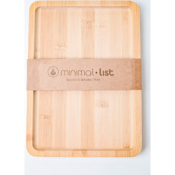 MINIMAL LIST ορθογώνιος δίσκος από bamboo