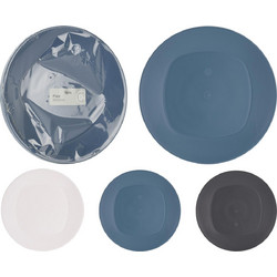 Πιάτο ArteLibre Πλαστικό 20x2cm Σετ 4Τμχ Σε 3 Χρώματα