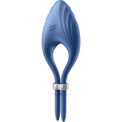 Satisfyer Duelist Ring Vibrator Ελαστικό Δαχτυλίδι Πέους Σιλικόνης με Δόνηση Μπλε