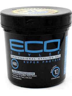 Eco Style Super Protein Gel Μαλλιών Ανδρικό Πολύ Δυνατό Κράτημα 473ml