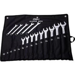 DELI σετ γερμανοπολύγωνα κλειδιά DL130014B, 10-32mm, 14τμχ