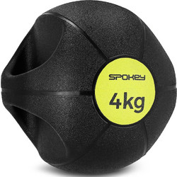 Spokey Gripi weight ball filled with sand 4 kg 929864-black-lime