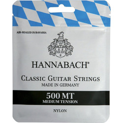 Hannabach 500 MT Student Σετ 6 Χορδές Κλασικής Κιθάρας Nylon Medium Tension