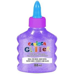 Glitter Glue - Neon Μοβ (88ml) - Carioca Glitter