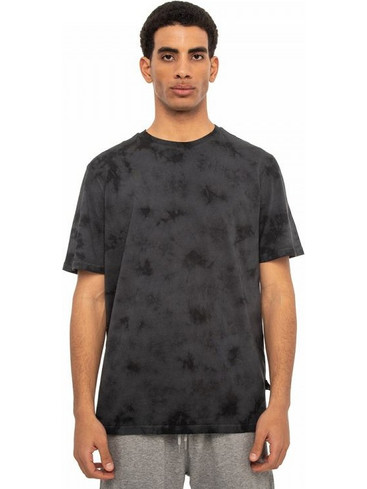 TIE DYE EFFECT TEE BLACK