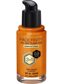 Max Factor Face Finity All Day Flawless Liquid Make Up SPF20 W91 30ml