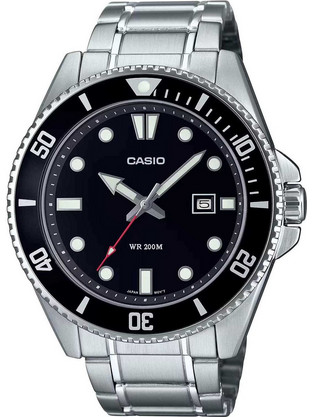 Casio Ανδρικό Ρολόι με Ασημί Μεταλλικό Μπρασελέ MDV-107D-1A1VEF
