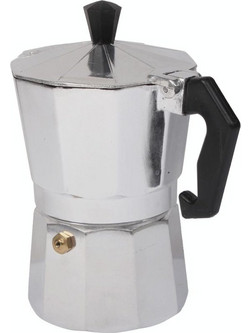 High Quality Aluminum Moka Coffee Maker Espresso Coffee Pot(Silver) (OEM)