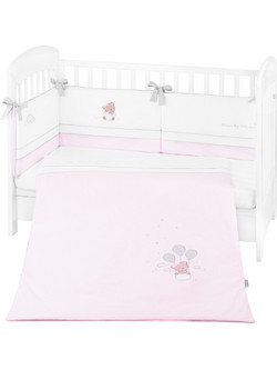 KikkaBoo Dream Big Σετ Κούνιας 70x140cm Pink 3τμχ