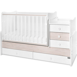 Lorelli Maxi Plus Πολυμορφική Κούνια με Στρώμα 62x110cm White Light Oak 10150300036A