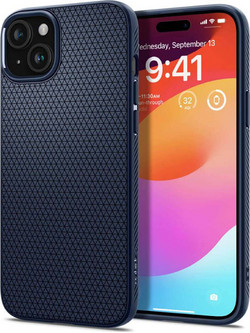 Spigen Liquid Air Back Cover Navy Blue (iPhone 15)