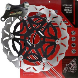 ΔΙΣΚΟΠΛΑΚΑ ΜΠΡΟΣΤΑ MODENAS KRISS II 115 / KAWASAKI KAZE-R 115 00'-15' ΜΕ ΑΝΤΑΠΤΟΡΑ ΜΑΥΡΟ APIDO