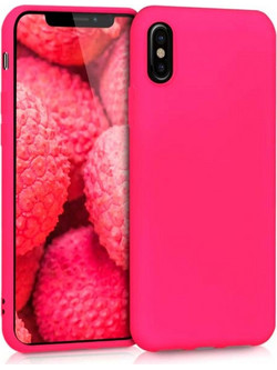 Back Cover Θήκη Ενισχυμένης Σιλικόνης για iPhone X/ Xs Φούξια