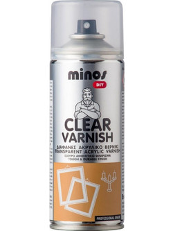Minos Clear Varnish Σπρέι Βερνίκι Διάφανο Ματ 400ml