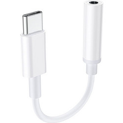Lamtech Type-C Adapter Cable Audio Jack 3,5mm White
