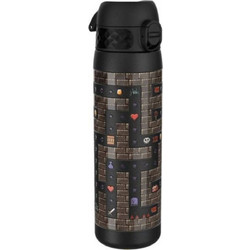 Ion8 Gamer Παιδικό Μπουκάλι Θερμός Ανοξείδωτο Μαύρο 600ml