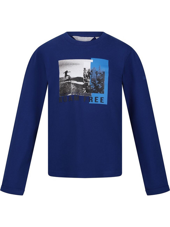 Regatta Wenbie III Παιδικό T-Shirt Μακρυμάνικο Royal Blue RKT136-FAR