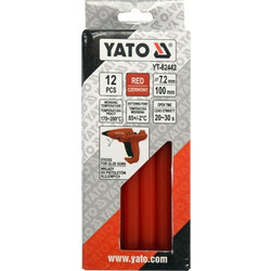 Yato Ράβδοι Σιλικόνης Κόκκινες 7x100mm 12τμχ YT-82442