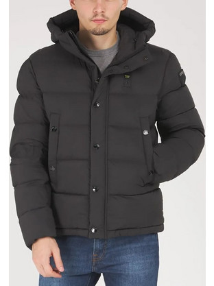 Blauer Ανδρικό Μπουφάν Χειμωνιάτικο Puffer Μαύρο 23WBLUC03205