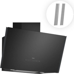 Neff D98IPT2Y5 + Z91BIE9MY0 Απορροφητήρας Καμινάδα-Τζάκι 90cm με Μοτέρ Μαύρος
