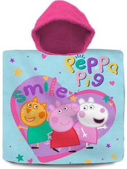Peppa Παιδικό Πόντσο Θαλάσσης Γαλάζιο 60x60cm 11547-2