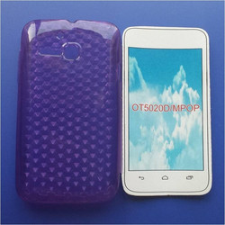 Θήκη TPU Gel Diamond Smooth για Alcatel One Touch M΄POP (OT5020D) Μώβ OEM
