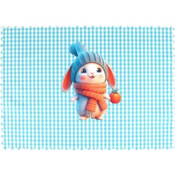 Σουπλά Παιδικό Winter Bunny 39 Ciel DimCol 35x50cm Πολυέστερ