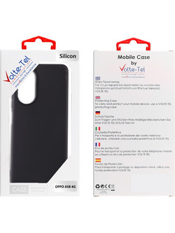 Volte-Tel Silicon TPU Camera Guard Θήκη Black (Oppo A58 4G)
