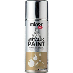 Minos Metallic Paint Σπρέι Βαφής Χρώμιο Gloss 400ml