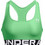 Under Armour HeatGear Mid Branded Sports Αθλητικό Μπουστάκι με Μέτρια Στήριξη & Ελαφριά Ενίσχυση Πράσινο 1383544-350