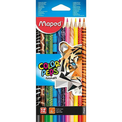 Maped Color'Peps Animals Ξυλομπογιές Σετ 12τμχ