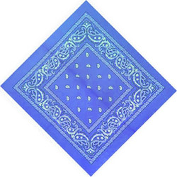 Μπαντάνα λαχούρ με διαστάσεις 55x55cm σε γαλάζιο χρώμα