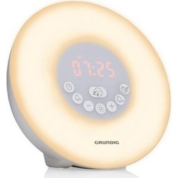 Grundig Ραδιο-Ξυπνητήρι με Φωτισμό LED σε Διαφορετικά Χρώματα και Καλώδιο USB, 100x170x170mm