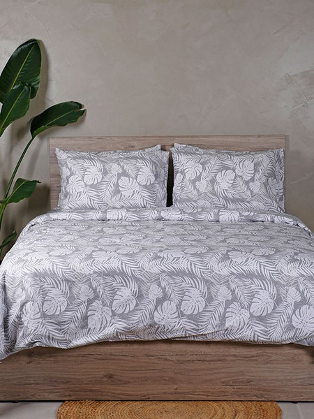 Sunshine Home Σετ Σεντόνια King Size Βαμβακερά 260x270 Feelings 2042 Blue
