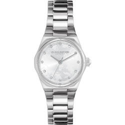 Olivia Burton Mini Hexa Γυναικείο Ρολόι με Ασημί Μεταλλικό Μπρασελέ 24000108