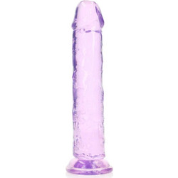 Shots RealRock Crystal Jelly Ρεαλιστικό Dildo με Βεντούζα 23cm Μωβ
