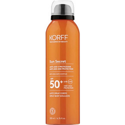 Korff Sun Secret Αντηλιακό Spray Σώματος Αντιγηραντικό SPF50+ 200ml