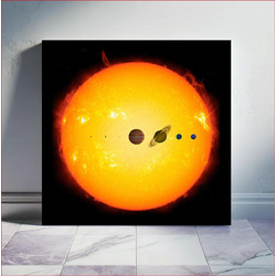 Πίνακας, Sun With Planets (2020) illustrated by NASA