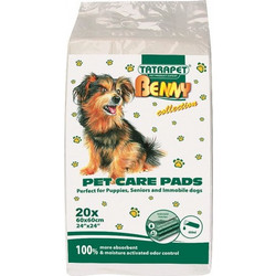 Puppy Pads Απορροφητικές Πάνες Για Κουτάβια 60x60cm 20 Τεμάχια