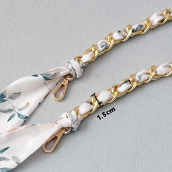 Λουράκια Glamour white with gold strap για το κινητό
