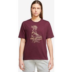 Jordan Flight Graphic Γυναικείο Αθλητικό T-Shirt Μπορντό DV1408-645