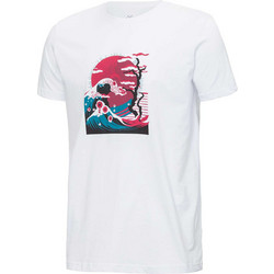 BRILLE Κοντομάνικη Μπλούζα Japan Wave WHITE άνδρες