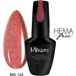 Mixcoco SMC 154 Glitter Ημιμόνιμο Βερνίκι Νυχιών 15ml