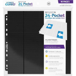 Ultimate Guard 24-Pocket QuadRow Pages Side-Loading Black (10)