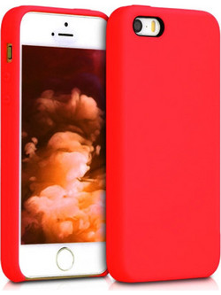 Back Cover Θήκη Ενισχυμένης Σιλικόνης για iPhone 5 Κόκκινο