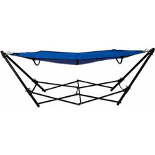 Αιώρα Polyester με Πτυσσόμενη Βάση 240x80x75cm